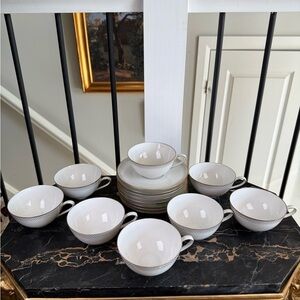 Bavaria Tirschenreuth Germany Teacups and Saucers Set